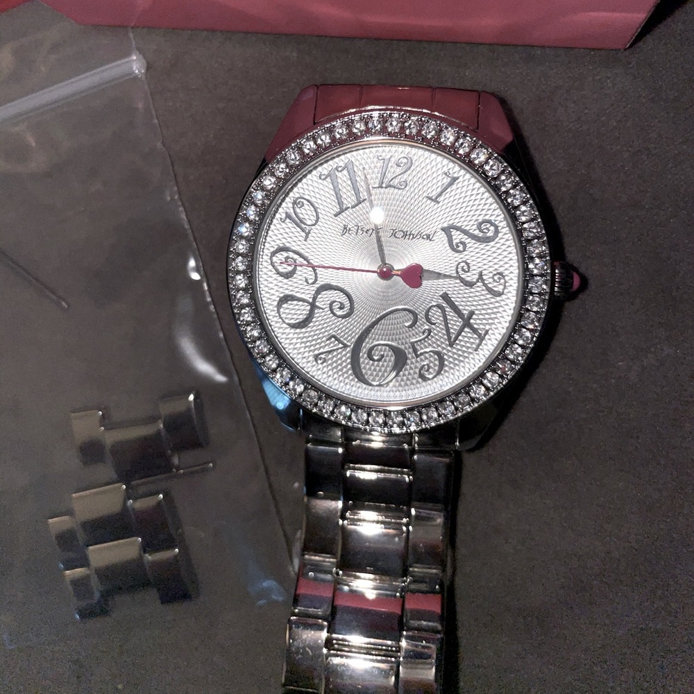 Betsey Johnson Iced Out Watch